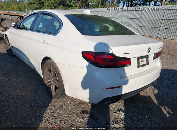 WBA73BJ09MWX25421 2021 BMW 5 SERIES White Rear left