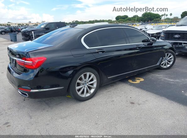 WBA7E2C5XJG742365 2018 BMW 7 SERIES Black Задня права чверть