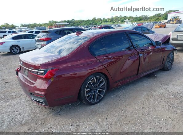 WBA7T2C06LCD39135 2020 BMW 7 SERIES Red Tył prawy