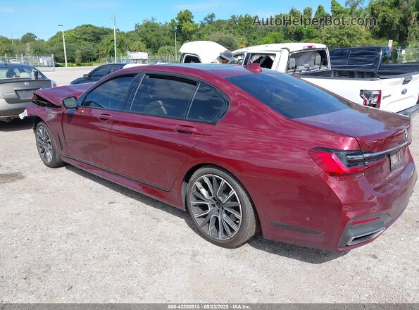 WBA7T2C06LCD39135 2020 BMW 7 SERIES Red Tył lewy