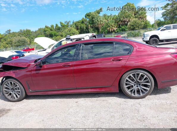 WBA7T2C06LCD39135 2020 BMW 7 SERIES Red Widok wnętrza 360 stopni