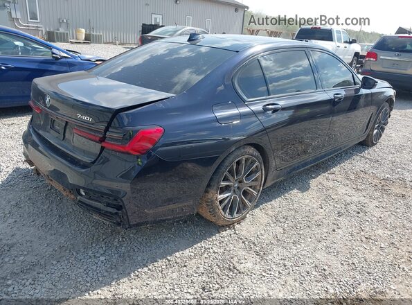 WBA7T2C09LCD15654 2020 BMW 7 SERIES Черный Задняя правая четверть