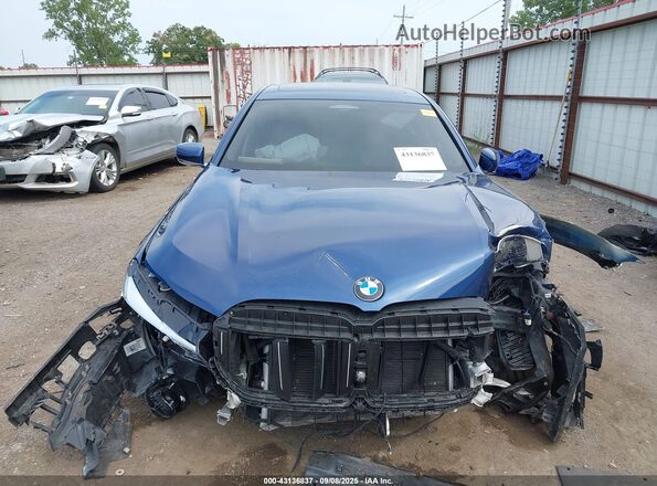 WBA7U2C03NCK86374 2022 BMW 7 SERIES Blue უკანა სალონის ხედი