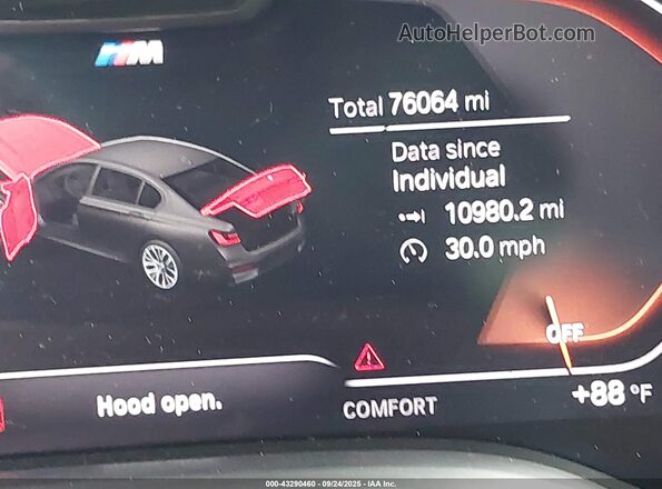 WBA7U2C06MCF87366 2021 BMW 7 SERIES Gray Панорамний вид салону 360°