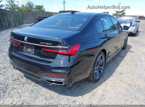 WBA7U2C08MCF01474 2021 BMW 7 SERIES Black Հետևի աջ