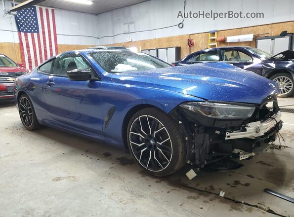 WBABC4C00RCR21274 2024 BMW M8 Blue Przód prawy