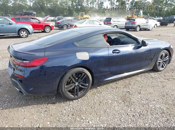 WBABC4C57KBU96305 2019 BMW M8 Blue Задня права чверть