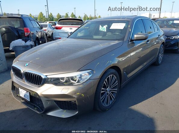 WBAJA5C37HG894535 2017 BMW 5 SERIES Brown Առջևի ձախ երեք քառորդ տեսարան