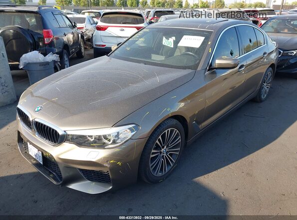 WBAJA5C37HG894535 2017 BMW 5 SERIES Brown Դիմացի տեսք