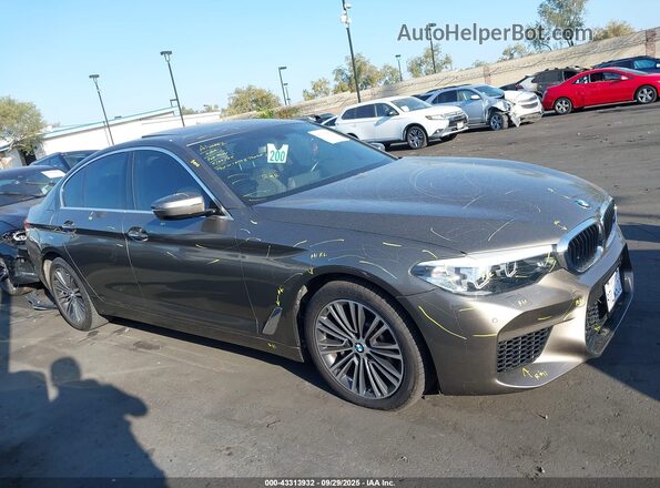 WBAJA5C37HG894535 2017 BMW 5 SERIES Brown Սալոնի հետևի տեսք