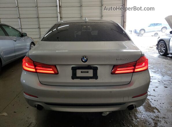 WBAJA5C57KWW25692 2019 BMW 5 SERIES Silver Вид ззаду