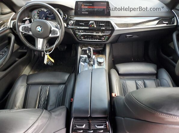 WBAJB9C53JB034866 2018 BMW M5 White Dashboard view