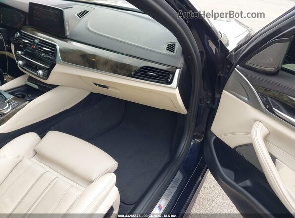 WBAJR7C06LCD61248 2020 BMW 5 SERIES Blue Vista interior delantera
