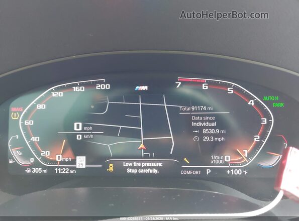 WBAJR7C06LCD61248 2020 BMW 5 SERIES Blue Vista de los asientos traseros