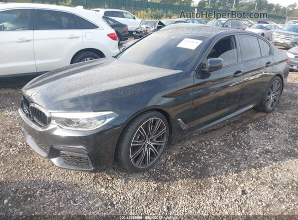 WBAJS1C01LCE23219 2020 BMW 5 SERIES Black Առջևի ձախ երեք քառորդ տեսարան