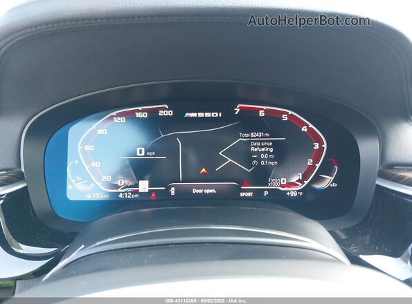 WBAJS7C07LCD20695 2020 BMW 5 SERIES Black უკანა სავარძლების ხედი
