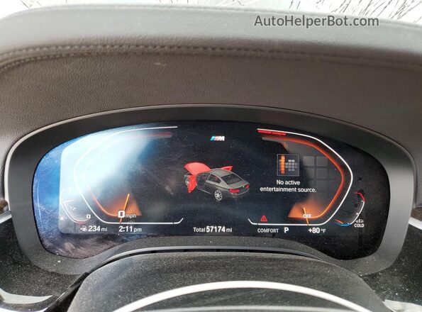 WBAJS7C08LCE26055 2020 BMW M5 Черный Вид щитка приборов