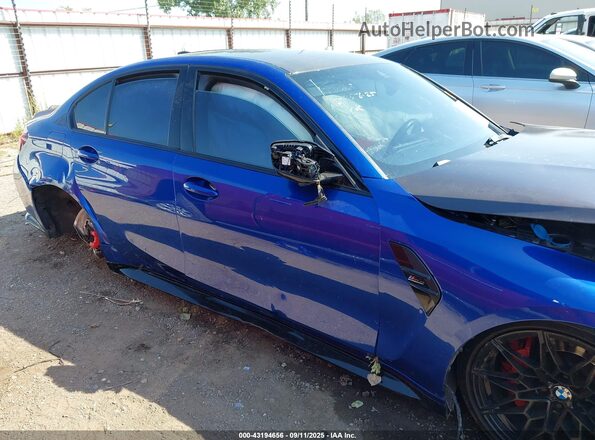 WBS33AY09NFL93279 2022 BMW M3 Blue Widok wnętrza z tyłu