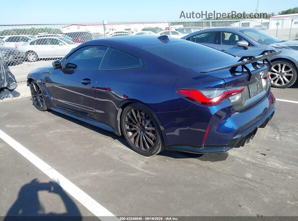 WBS33AZ06MCH33151 2021 BMW M4 Синий Задняя левая четверть