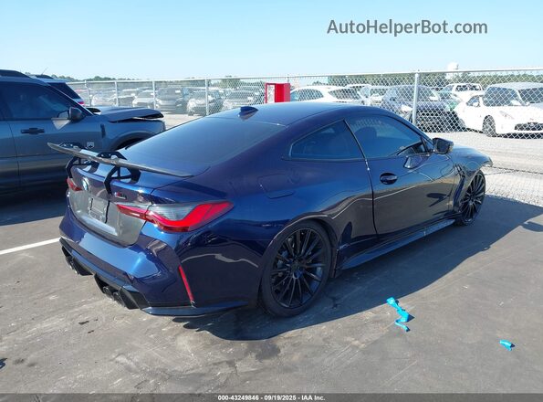 WBS33AZ06MCH33151 2021 BMW M4 Синий Задняя правая четверть