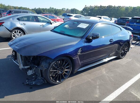 WBS33AZ06MCH33151 2021 BMW M4 Синий Передняя левая четверть
