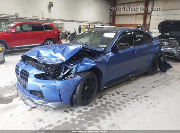 WBS33HJ02SFV33882 2025 BMW M3 Blue Front left