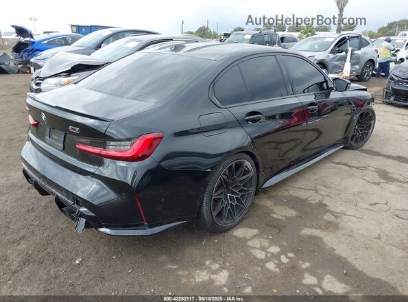 WBS33HJ04SFU35498 2025 BMW M3 Black Հետևի աջ