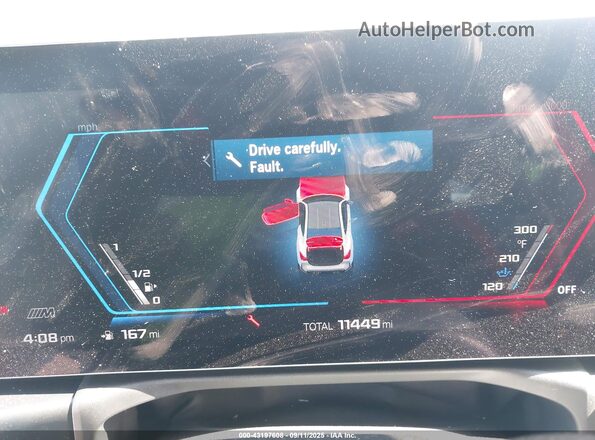 WBS33HK07SCS42326 2025 BMW M4 Gray უკანა სავარძლების ხედი