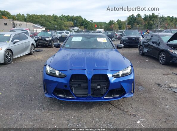 WBS33HK0XSCU88352 2025 BMW M4 Синий Вид задней части салона