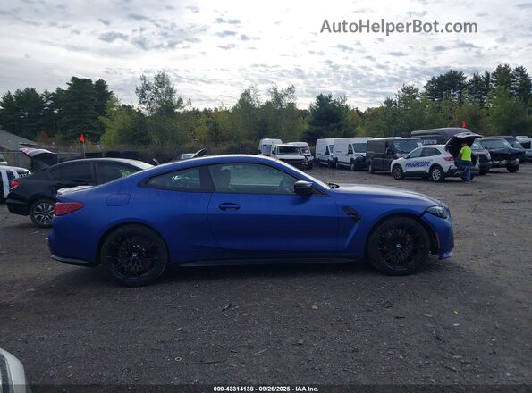 WBS33HK0XSCU88352 2025 BMW M4 Синий Панорамный вид салона 360°