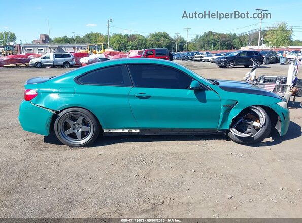 WBS3R9C5XGK336812 2016 BMW M4 Green Vista interior trasera