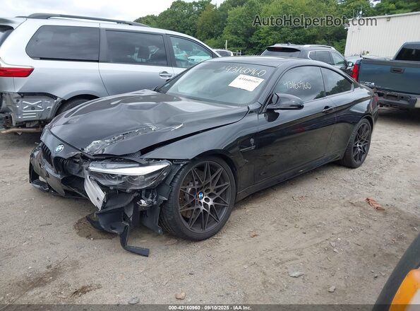 WBS4Y9C07LAH83077 2020 BMW M4 Black Առջևի ձախ երեք քառորդ տեսարան