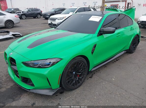 WBS63AY00RFS75530 2024 BMW M3 Green Przód lewy