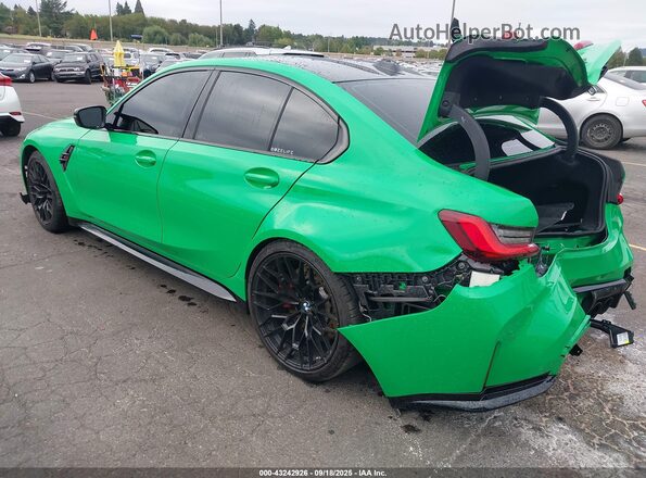 WBS63AY00RFS75530 2024 BMW M3 Green Tył lewy