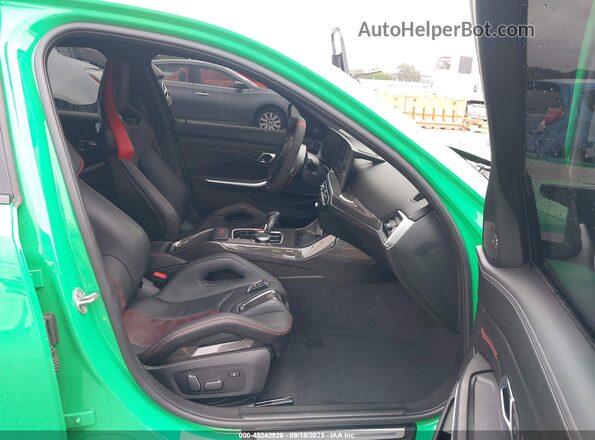 WBS63AY00RFS75530 2024 BMW M3 Green Widok wnętrza z przodu