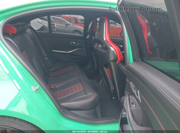 WBS63AY00RFS75530 2024 BMW M3 Green Widok naklejki z numerem VIN