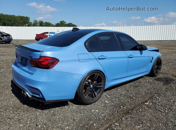 WBS8M9C52J5J79786 2018 BMW M3 Blue 