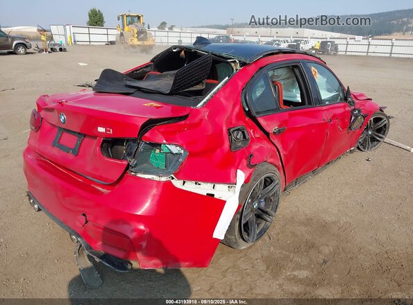 WBS8M9C53G5D30100 2016 BMW M3 Red Trasero derecho