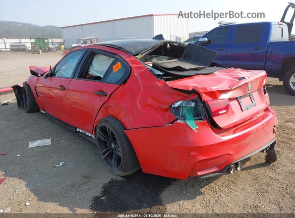 WBS8M9C53G5D30100 2016 BMW M3 Red Trasero izquierdo