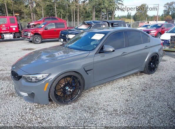 WBS8M9C59J5K99276 2018 BMW M3 Gray 