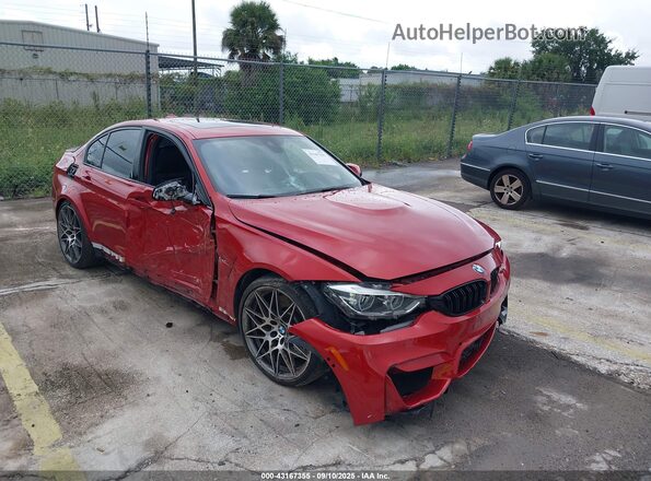 WBS8M9C59J5L72033 2018 BMW M3 Red 