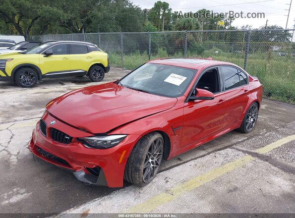 WBS8M9C59J5L72033 2018 BMW M3 Red 