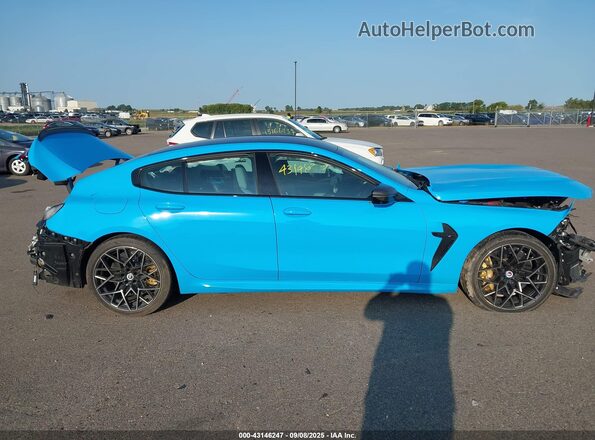 WBSGV0C08PCK98424 2023 BMW M8 Blue Панорамний вид салону 360°