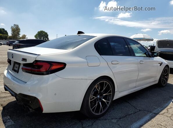 WBSJF0C05LCD55453 2020 BMW M5 White Задня права чверть