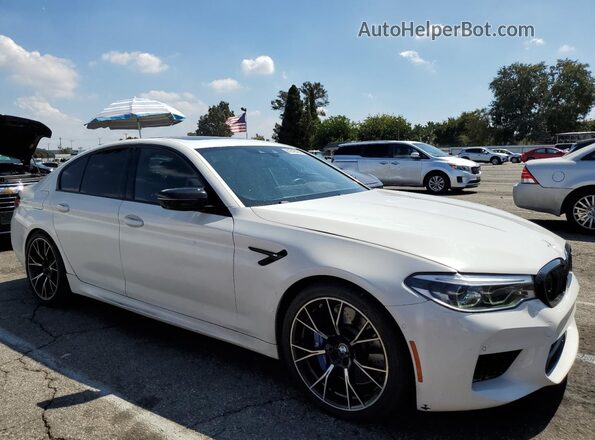 WBSJF0C05LCD55453 2020 BMW M5 White Передня права чверть