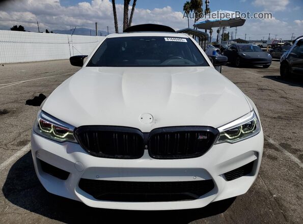 WBSJF0C05LCD55453 2020 BMW M5 White Вид спереду