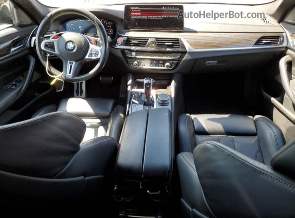 WBSJF0C05LCD55453 2020 BMW M5 White Вид панелі приладів