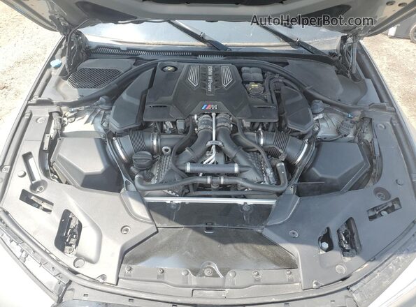 WBSJF0C50KB448216 2019 BMW M5 Gray Widok wnętrza z tyłu