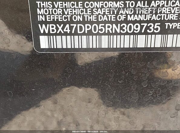 WBX47DP05RN309735 2024 BMW X3 Black 