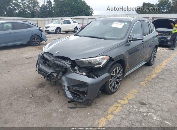 WBXJG7C08M5S17005 2021 BMW X1 Gray Front left